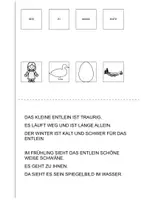 Vorschau - Mal- und Bastelvorlagen - Das hässliche Entlein - Leseheft mit Ausmalbild & Buchstaben-Puzzle - Seite 3