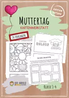 Vorschau - Mal- und Bastelvorlagen - 🩷 Muttertag - Kreative Kartenwerkstatt (differenziert) - Deckblatt