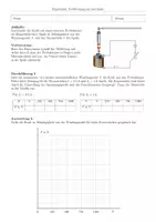 Vorschau - Arbeitsblätter - Experiment: Kraftwirkungen einer Spule - Deckblatt