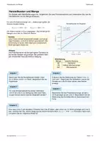 Vorschau - Arbeitsblätter - Analysis Anwendung (lin.Fkt.): Herstellkosten und Menge - Seite 1
