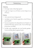 Vorschau - Mal- und Bastelvorlagen - Erlebniskamera basteln - Kreatives Kunstprojekt in 2D und 3D | Volksschule & Sekundarstufe - Seite 1