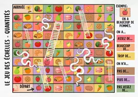 Vorschau - Spiele - Würfelspiel "Le jeu des échelles" - Mengenangaben (Quantité) - Seite 1