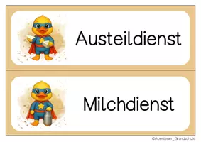 Vorschau - Bildkarten - Entenklasse Klassendienste Klassentier Ente - Seite 3
