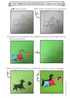 Vorschau - Arbeitsblätter - Kunst Grundschule Sommer, lustige Tiere im Sommer mit Schatteneffekt, fertige Kunststunde - Seite 2