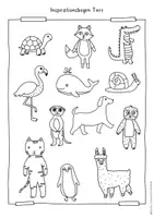 Vorschau - Arbeitsblätter - Kunst Grundschule Sommer, lustige Tiere im Sommer mit Schatteneffekt, fertige Kunststunde - Seite 3