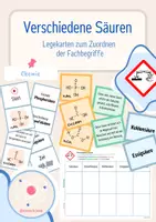 Vorschau - Spiele - Säuren - Legekarten, Domino & Tabelle - Deckblatt