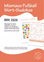 Vorschau - Stationenlernen - Fußball WM 2026 - Wort-Sudokus - Deckblatt