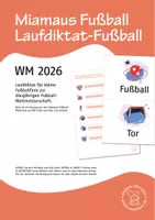 Vorschau - Arbeitsblätter - Fußball WM 2026 - Laufdiktat-Fußball - Deckblatt