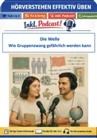 Vorschau - Arbeitsblätter - Die Welle: Podcast (inkl.) Hörverstehen - Deckblatt