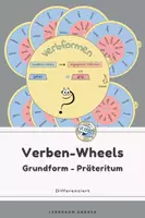 Vorschau - Spiele - Verben - Grundform und Präteritum | Differenzierte Drehscheiben (starke & schwache Verben) | Verben-Wheels | Klasse 3-4 - Deckblatt
