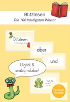 Vorschau - Präsentationen/Tafelbilder - Blitzlesen - die 100 häufigsten Wörter - Deckblatt