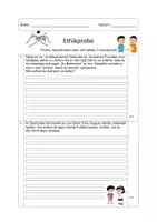 Vorschau - Arbeitsblätter - Ethik-Probe zum Thema "Freundschaft" (Kl. 3/4) - Seite 1