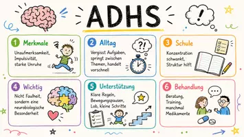 Vorschau - Arbeitsblätter - Lernposter + Arbeitsblätter zum Thema "ADHS" + Lösung & MP3 + Mindmap + Infografik - Seite 2