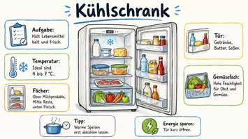 Vorschau - Arbeitsblätter - Lernposter + Arbeitsblätter zum Thema "Kühlschrank" + Lösung & MP3 + Mindmap + Infografik - Seite 2