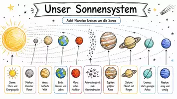 Vorschau - Arbeitsblätter - Lernposter + Arbeitsblätter zum Thema "Sonnensystem" + Lösung & MP3 + Mindmap + Infografik - Seite 2