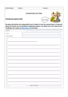 Vorschau - Arbeitsblätter - Deutsch Aufsatzprobe "Eine E-Mail schreiben" (Kl. 3/4) - Seite 1