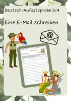Vorschau - Arbeitsblätter - Deutsch Aufsatzprobe "Eine E-Mail schreiben" (Kl. 3/4) - Deckblatt