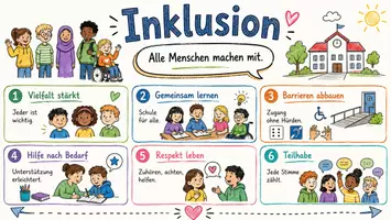 Vorschau - Arbeitsblätter - Lernposter + Arbeitsblätter zum Thema "Inklusion" + Lösung & MP3 + Mindmap + Infografik - Seite 2