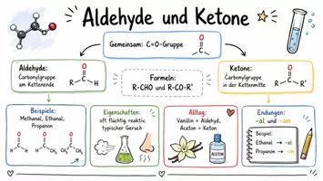 Vorschau - Arbeitsblätter - Lernposter + Arbeitsblatt "Aldehyde und Ketone" + interaktive Lösung & MP3 + Mindmaps + Infografik - Seite 2