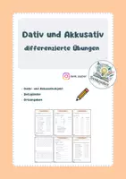 Vorschau - Arbeitsblätter - Materialpaket DaZ (vier Fälle, Dativ/Akkusativ) - Seite 1