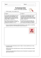 Vorschau - Arbeitsblätter - Deutsch-Aufsatzprobe "Einen Brief schreiben" (Kl. 3/4) - Seite 1