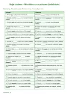 Vorschau - Arbeitsblätter - 💚 Tandem Indefinido mis últimas vacaciones Ferien 💚 - Deckblatt