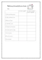 Vorschau - Arbeitsblätter - Lernzirkel - Nähmaschinenführerschein - Deckblatt
