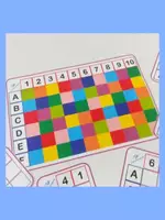 Vista previa - Hojas de trabajo - Coordenadas de colores - página 1