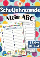 Vorschau - Arbeitsblätter - Schuljahresende - Mein ABC (Klasse 1-4) - Deckblatt