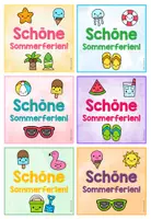 Vorschau - Bildkarten - Feriengruß Sommerferien zum Schuljahresende Abschiedsgeschenk - Seite 3