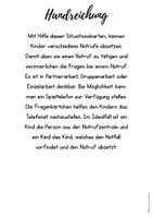 Vorschau - Aufgabenkarten - Notruf üben Situationskarten - Seite 1