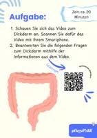 Vorschau - Arbeitsblätter - Der DICKDARM - Arbeitsheft Pflege & Biologie mit QR-Code, Fallbeispiel & Lösungen - Seite 1