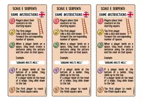 Vorschau - Spiele - Würfelspiel "Schlangen und Leitern" - Mengenangaben (Quantità) - Seite 2