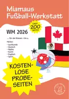 Vorschau - Mal- und Bastelvorlagen - Fußball Weltmeisterschaft 2026 - Probeseiten - Deckblatt