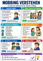 Vorschau - Poster - Mobbing verstehen – Spickzettel | Ethik - Deckblatt