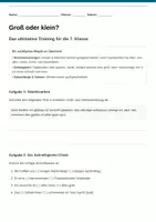 Vorschau - Arbeitsblätter - Groß- und Kleinschreibung: Das ultimative Training - Deckblatt