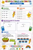 anteprima - Esercizi - Verifica finale di matematica classe seconda - Pagina di copertina