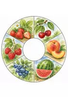 Vorschau - Arbeitsblätter - 4 Legekreise Sommer mit Impulsfragen | Sprachförderung in Kita & Kindergarten | Am Meer, Sommerobst, Insekten, Sonnenblume - Seite 1