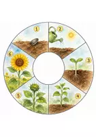 Vorschau - Arbeitsblätter - 4 Legekreise Sommer mit Impulsfragen | Sprachförderung in Kita & Kindergarten | Am Meer, Sommerobst, Insekten, Sonnenblume - Seite 3