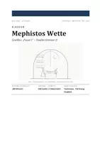 Vorschau - Arbeitsblätter - Klausur Deutsch: Goethes Faust I - Mephistos Wette (Oberstufe) - Seite 1