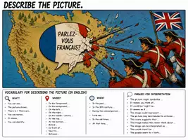 Vorschau - Arbeitsblätter - Bildbeschreibung - American history - Seite 3