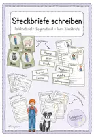 Vorschau - Arbeitsblätter - Steckbriefe schreiben (Haustiere + Personen) - Legematerial + Tafelmaterial + Steckbrief Vorlage - Deckblatt