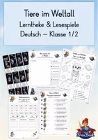 Vorschau - Stundenentwürfe - Lerntheken und Bilderbuchgeschichte für Klasse 2 - Seite 1