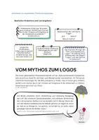 Vorschau - Stundenentwürfe - Examenslehrprobe ETHIK - vom Mythos zum Logos - Deckblatt