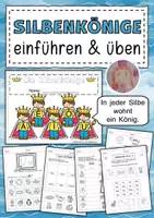 Vorschau - Arbeitsblätter - Silbenkönige Anfangsunterricht Deutsch - Deckblatt