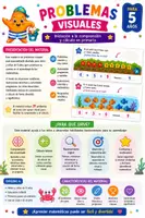 Vista previa - Juegos / Gamificación - Problemas visuales para infantil 5 años y 1º primaria. Iniciación a la suma y comprensión matemática. - página 1
