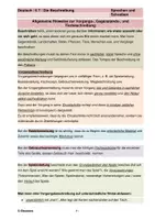 Vorschau - Merkblätter - Die Beschreibung (Vorgangs-, Gegenstands- und Tierbeschreibung) - Deckblatt
