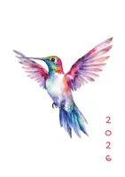 Vista previa - Para docentes: organización, planificación y formación - Agenda Colibrí 2026: Ligereza, Inspiración y Organización Diaria - Portada