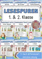 Vorschau - Arbeitsblätter - Lesespuren - Deckblatt