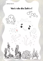 Vorschau - Arbeitsblätter - Von Punkt zu Punkt-Zahlen verbinden bis 100 - Seite 3
